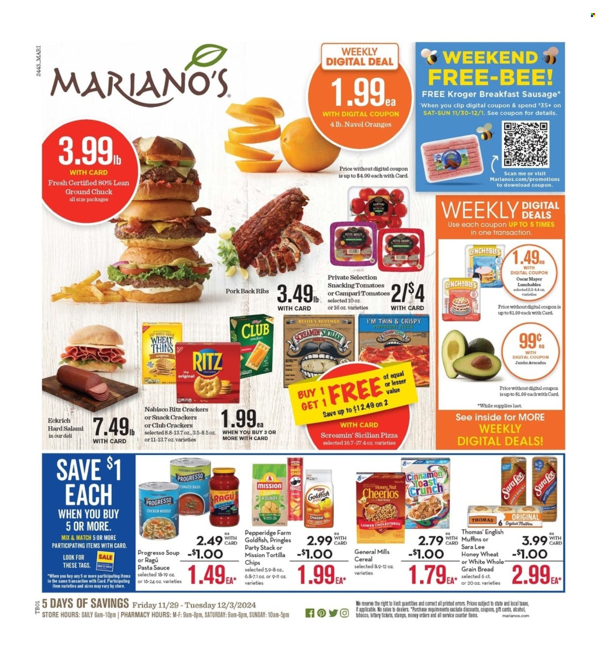 Mariano’s ad - 11/29/2024 - 12/03/2024. Page 1