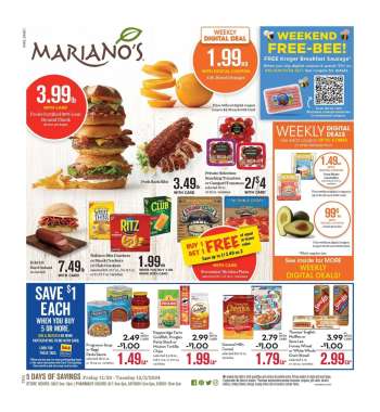 Mariano’s Flyer - 11/29/2024 - 12/03/2024.