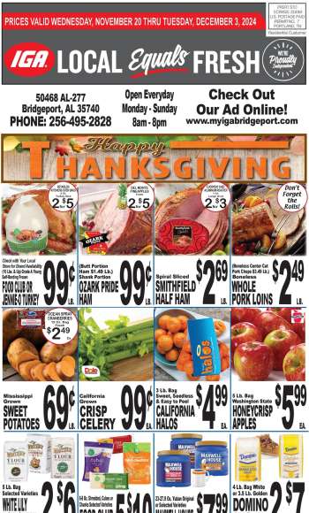 IGA Flyer - 11/29/2024 - 12/03/2024.