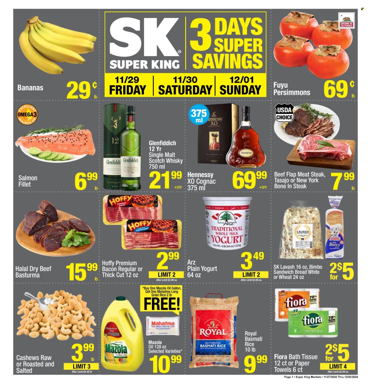 Super King Markets ad - 11/27/2024 - 12/03/2024. Page 1