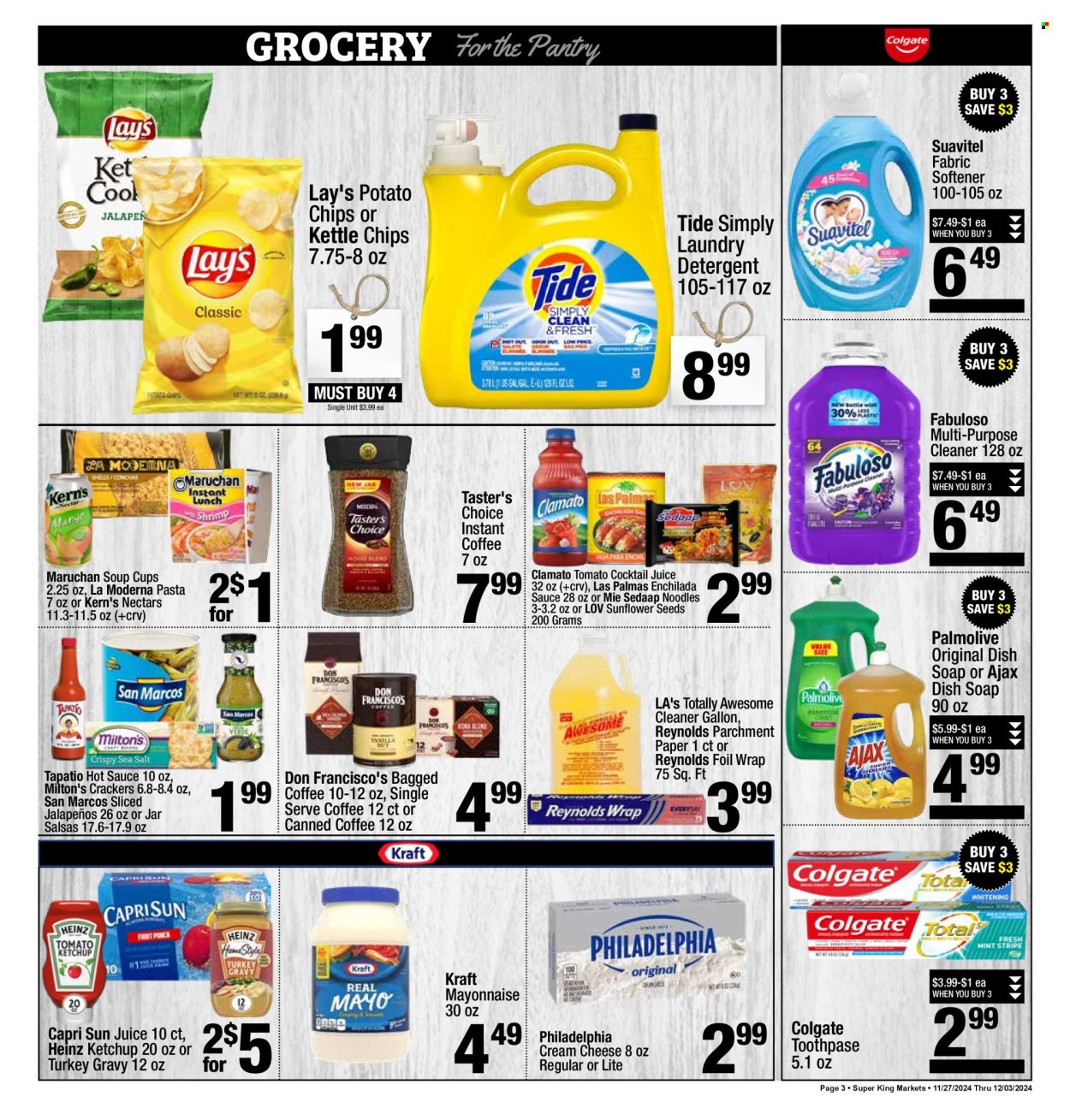 Super King Markets ad - 11/27/2024 - 12/03/2024. Page 3