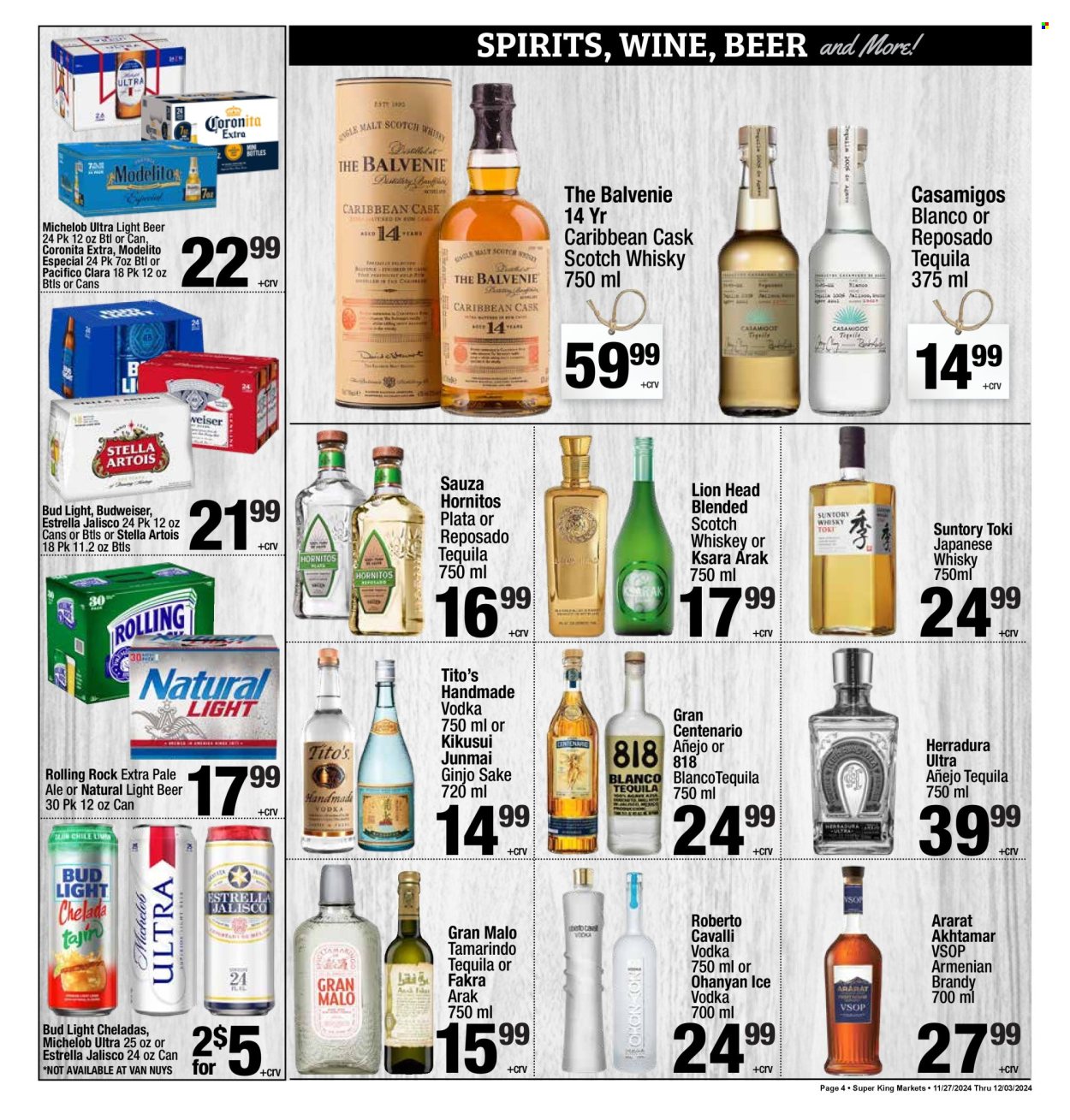 Super King Markets ad - 11/27/2024 - 12/03/2024. Page 4