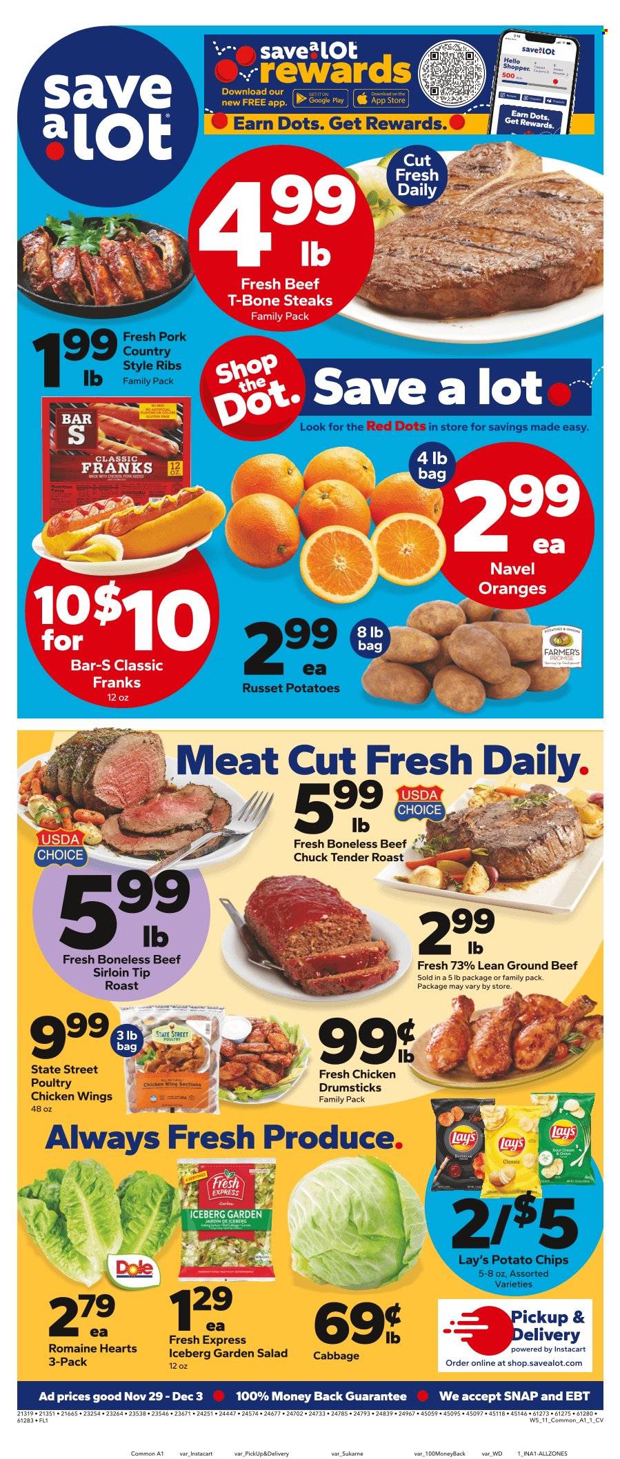 Save a Lot ad - 11/29/2024 - 12/03/2024. Page 1