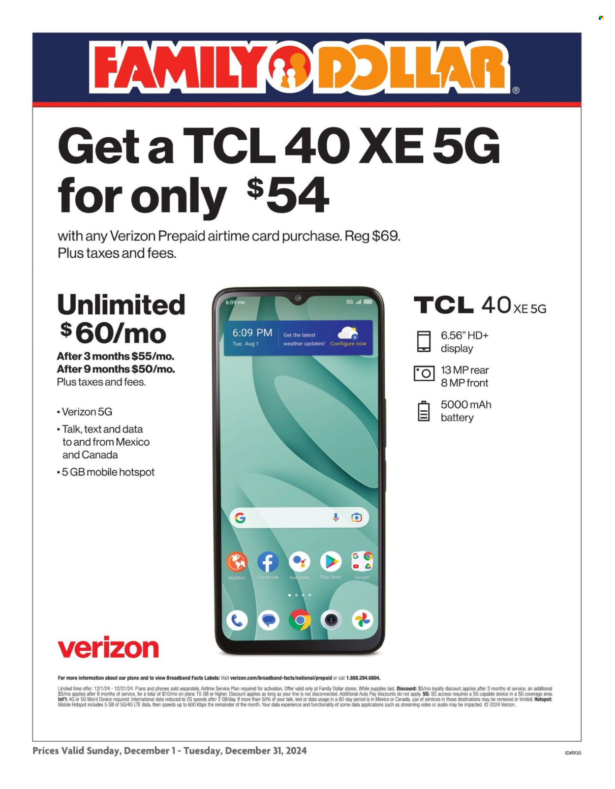 Family Dollar ad - 12/01/2024 - 12/31/2024. Page 1
