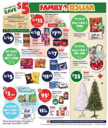 Family Dollar Flyer - 12/01/2024 - 12/07/2024.
