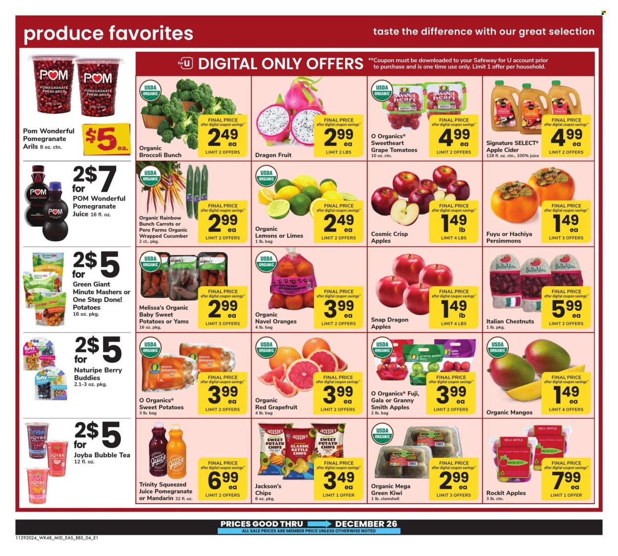 Safeway ad - 11/29/2024 - 12/26/2024. Page 4