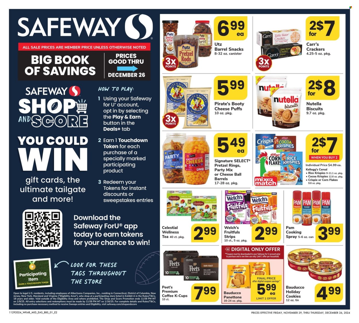 Safeway ad - 11/29/2024 - 12/26/2024. Page 1