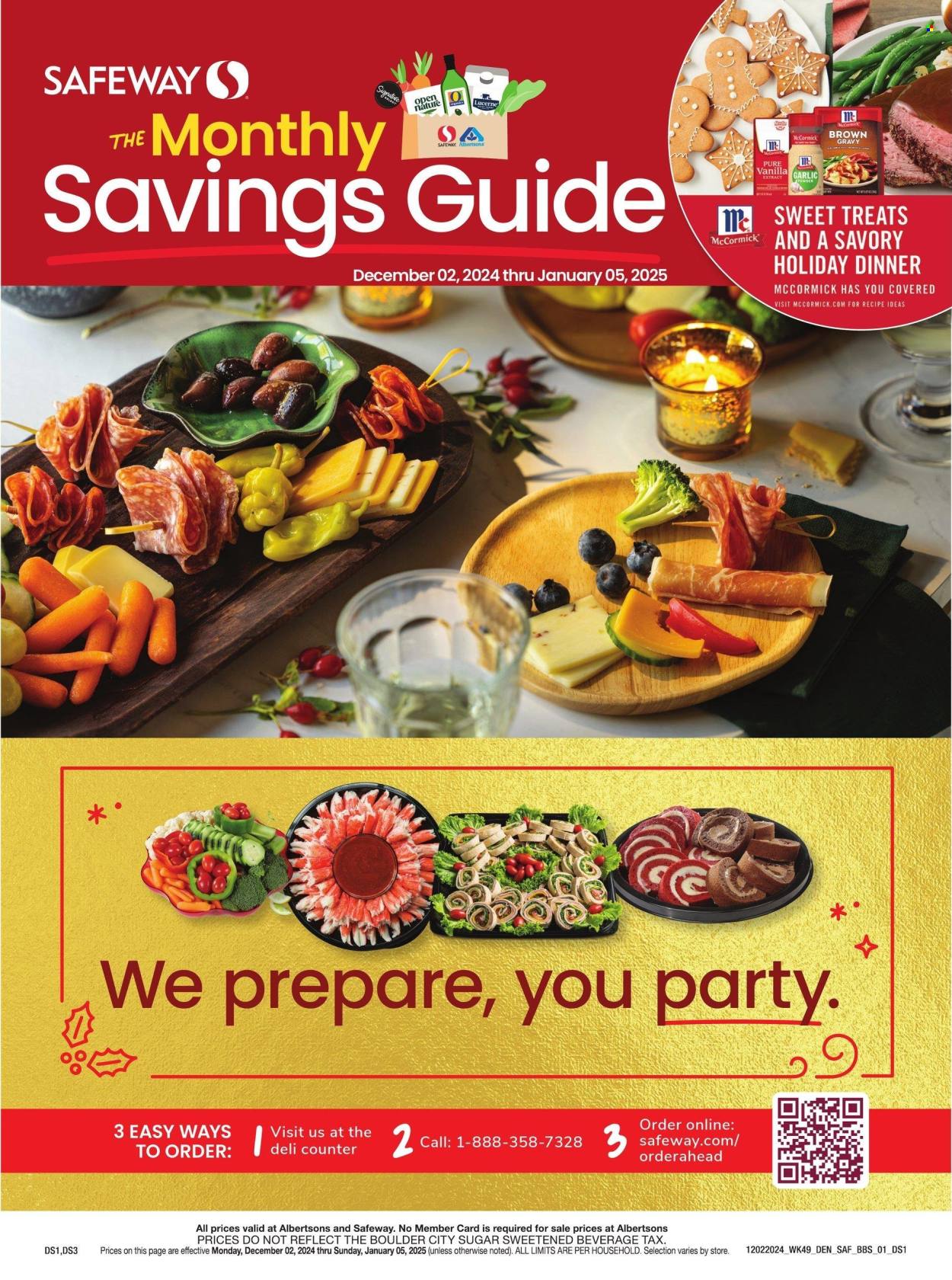 Safeway ad - 12/02/2024 - 01/05/2025. Page 1