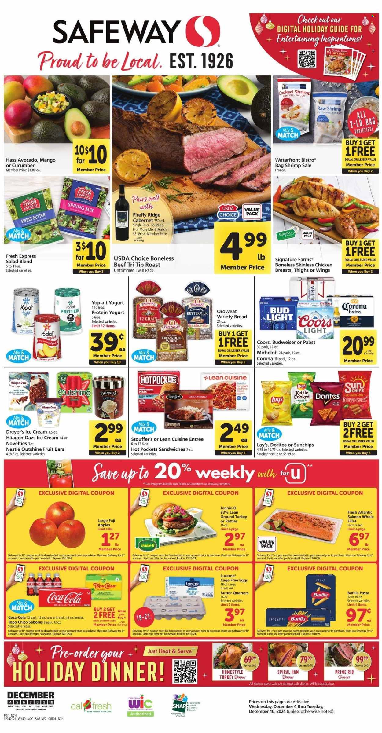 Safeway ad - 12/04/2024 - 12/10/2024. Page 1