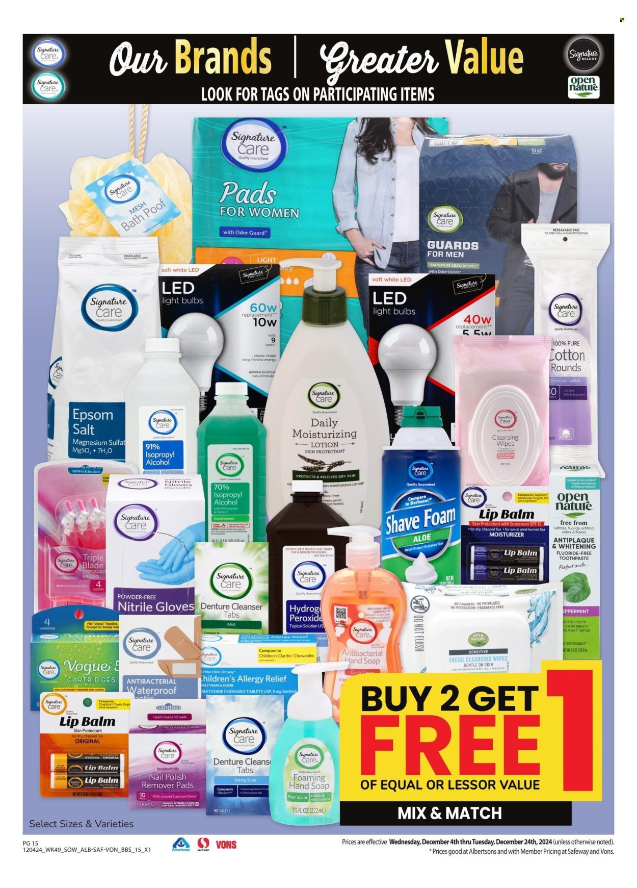 Albertsons ad - 12/04/2024 - 12/24/2024. Page 15
