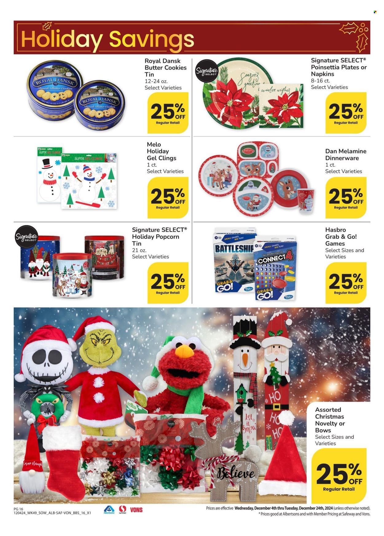 Albertsons ad - 12/04/2024 - 12/24/2024. Page 16