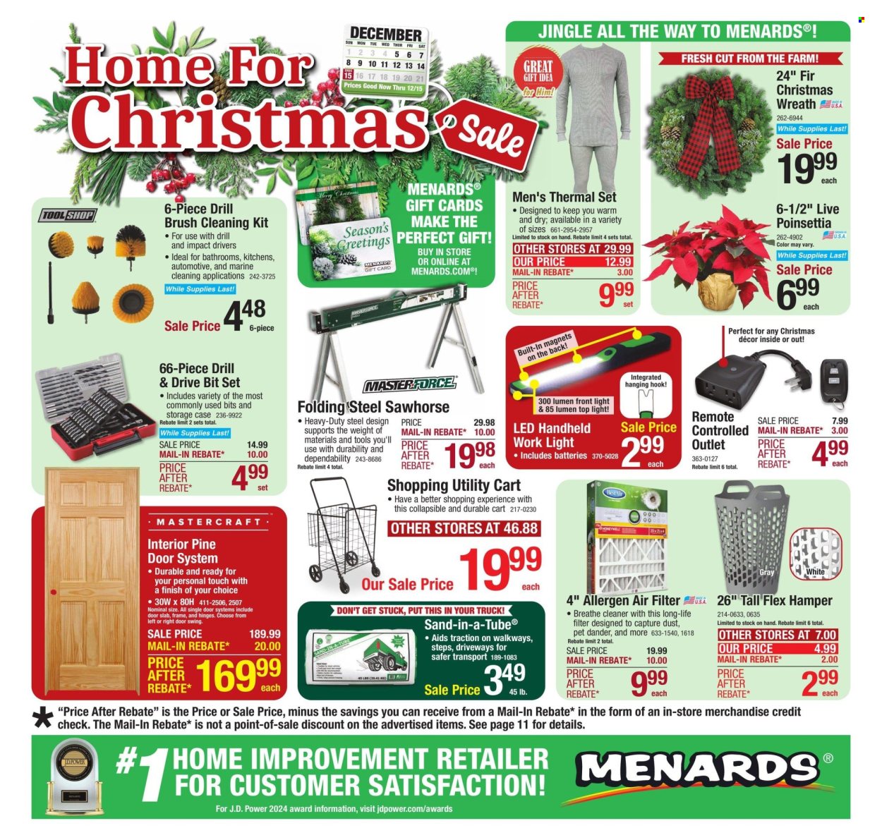 Menards ad - 12/05/2024 - 12/15/2024. Page 1