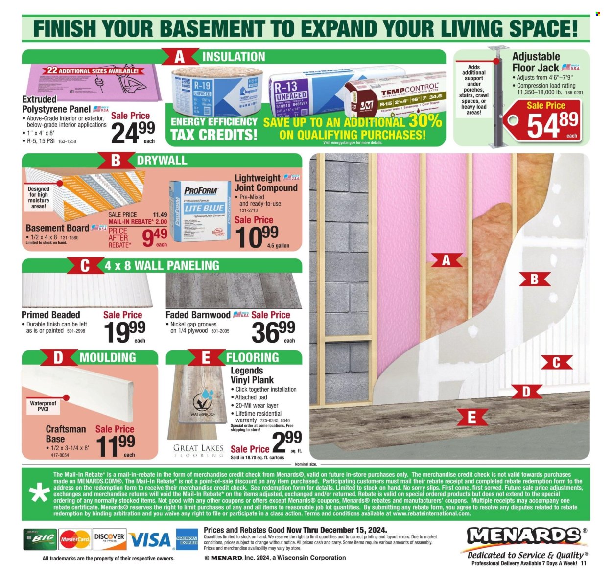 Menards ad - 12/05/2024 - 12/15/2024. Page 18