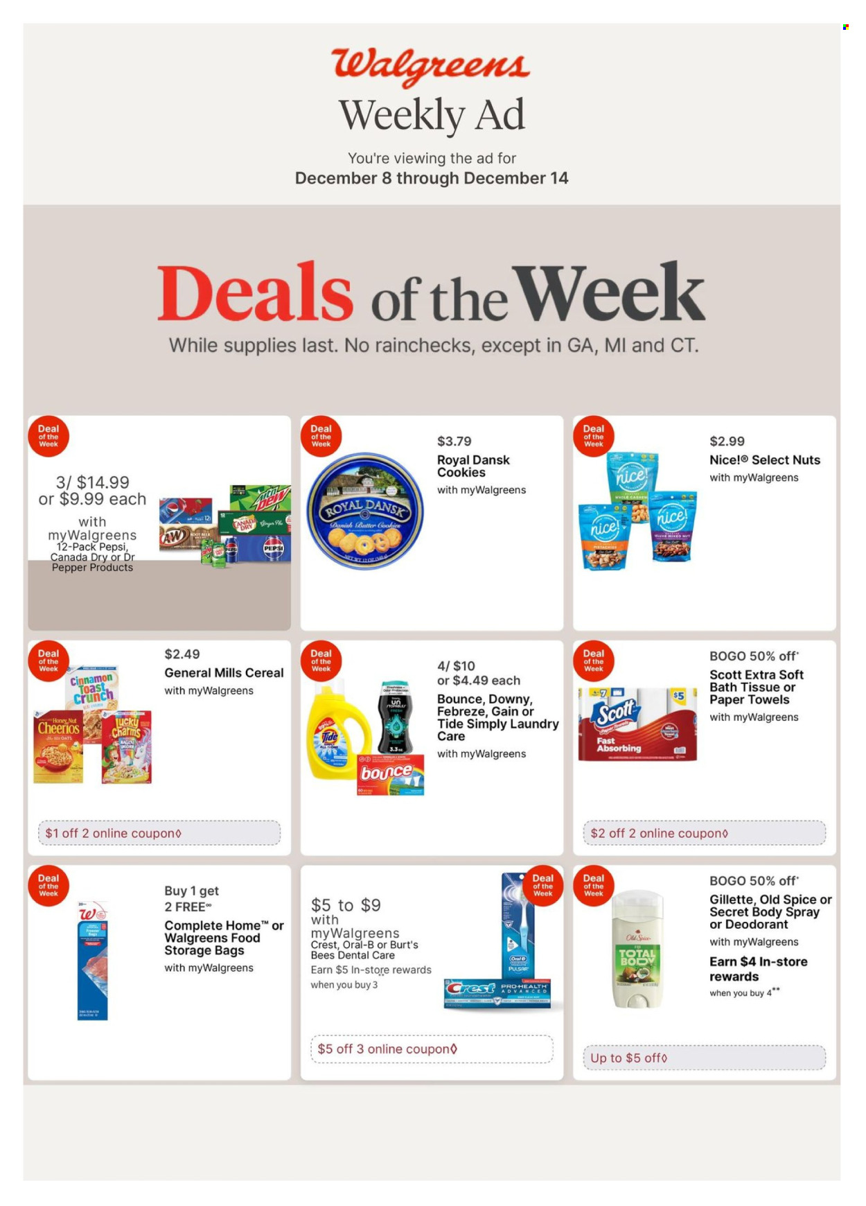 Walgreens ad - 12/08/2024 - 12/14/2024. Page 1
