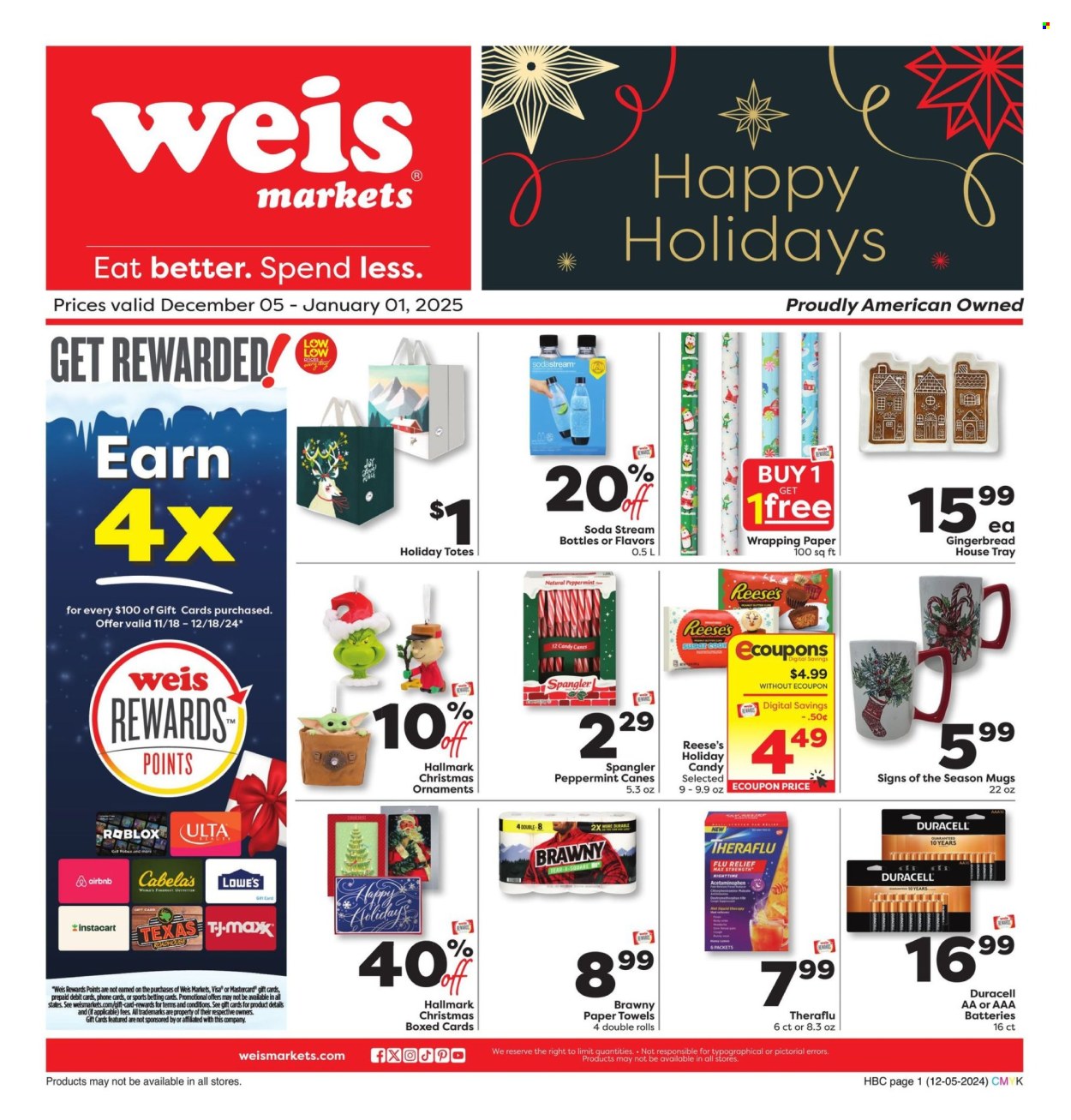 Weis ad - 12/05/2024 - 01/01/2025. Page 1
