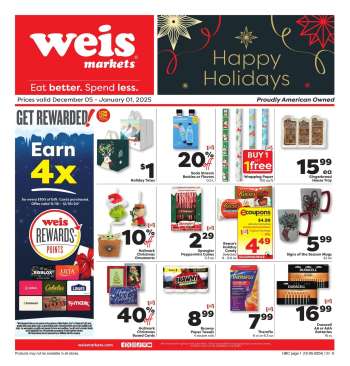 Weis Flyer - 12/05/2024 - 01/01/2025.