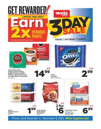 Weis Flyer - 12/06/2024 - 12/08/2024.