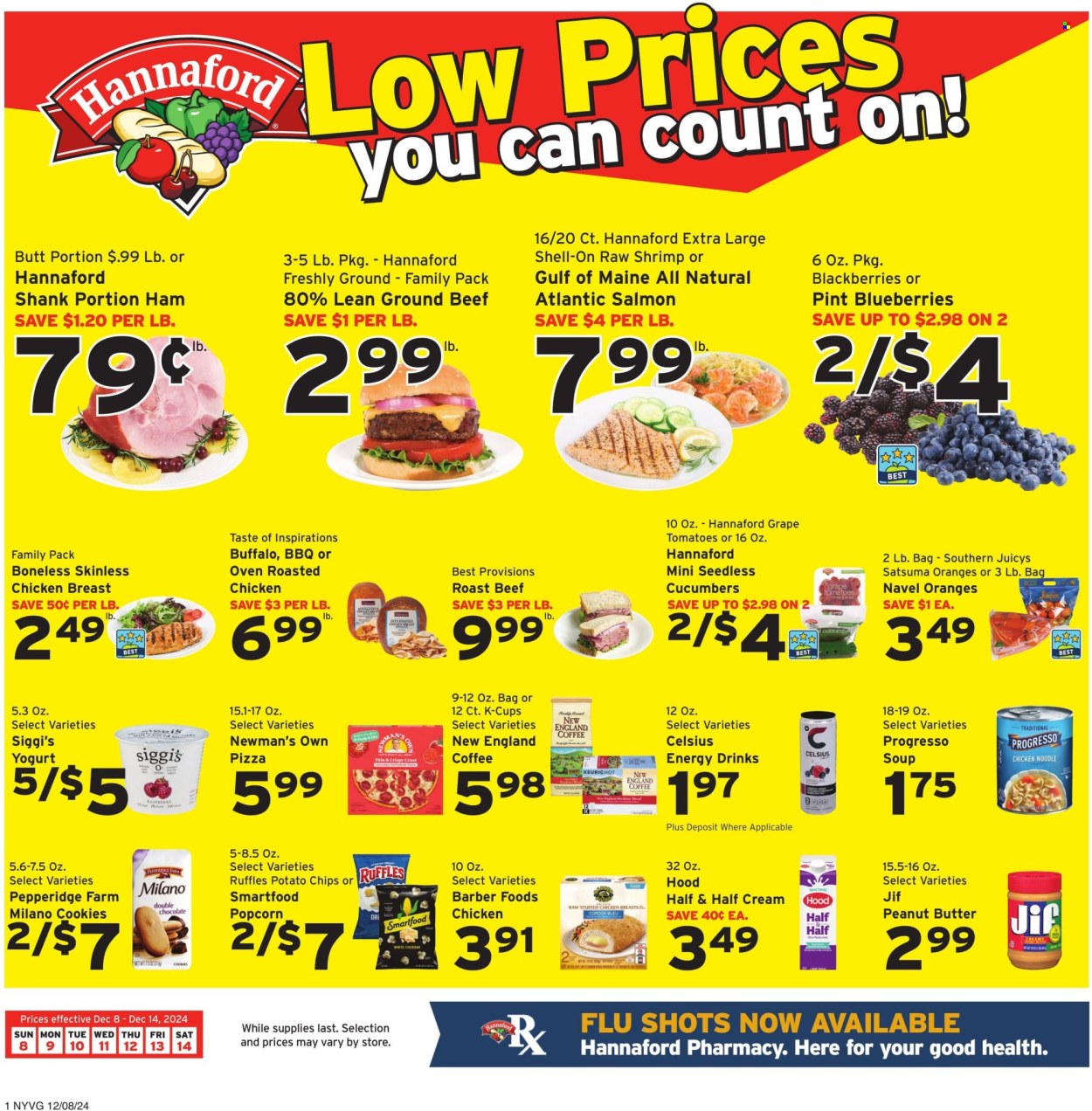 Hannaford ad - 12/08/2024 - 12/14/2024. Page 1