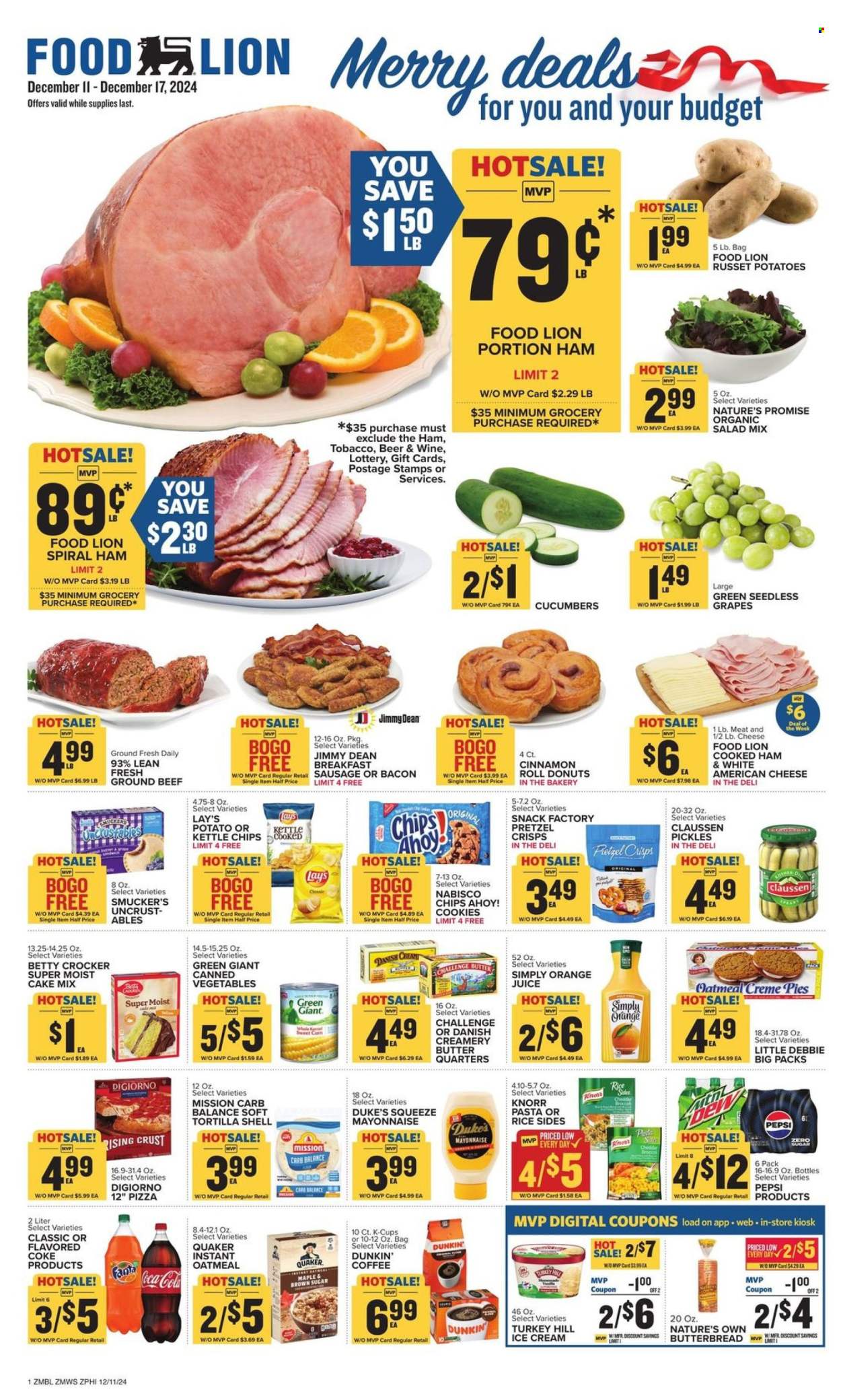 Food Lion ad - 12/11/2024 - 12/17/2024. Page 1