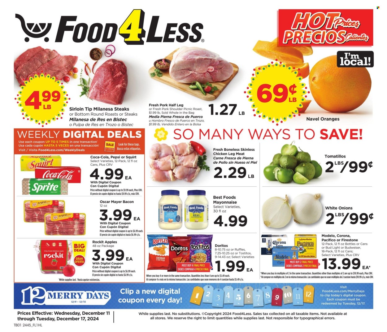 Food 4 Less ad - 12/11/2024 - 12/17/2024. Page 1
