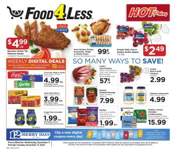 Food 4 Less Flyer - 12/11/2024 - 12/17/2024.