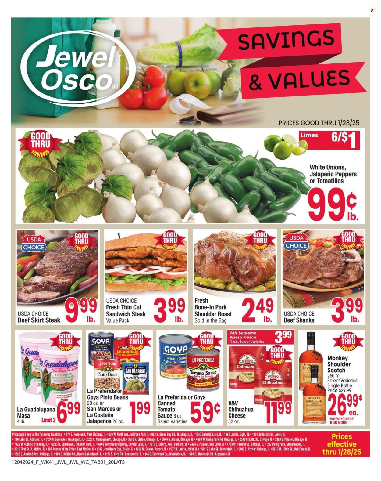Jewel Osco ad - 12/04/2024 - 01/28/2025. Page 1
