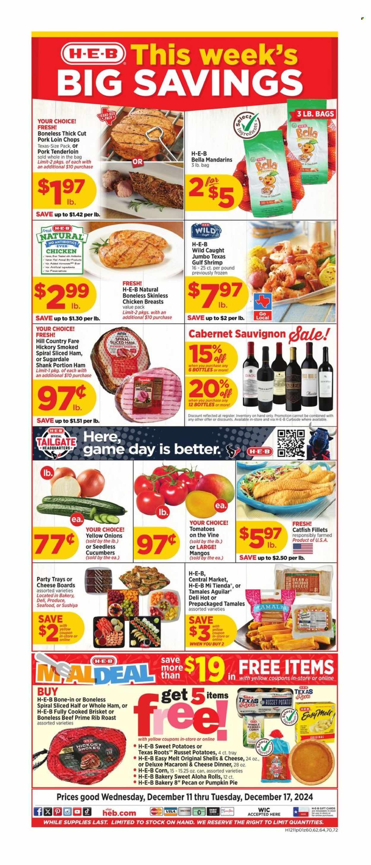 H-E-B ad - 12/11/2024 - 12/17/2024. Page 1