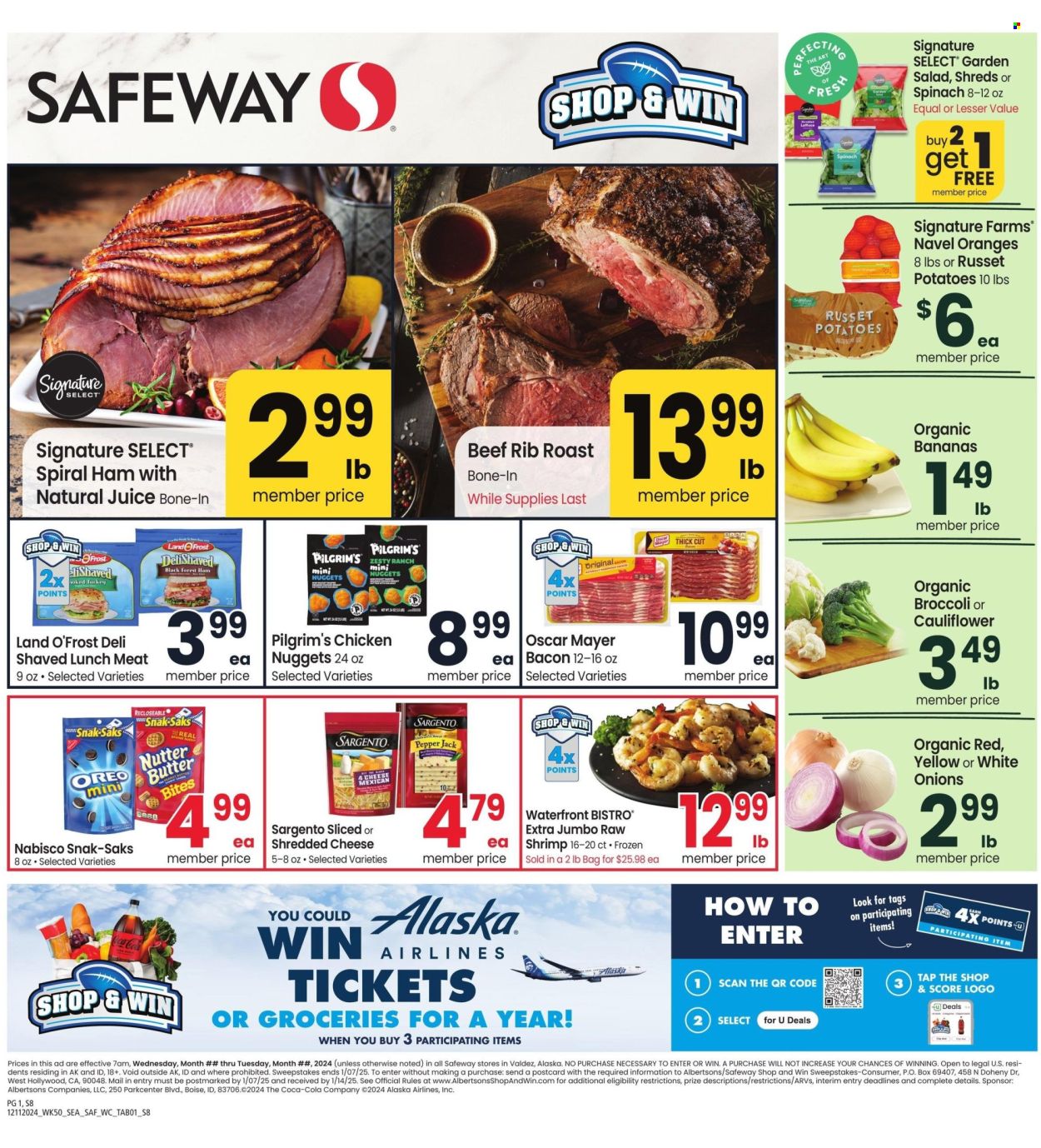 Safeway ad - 12/11/2024 - 12/17/2024. Page 1