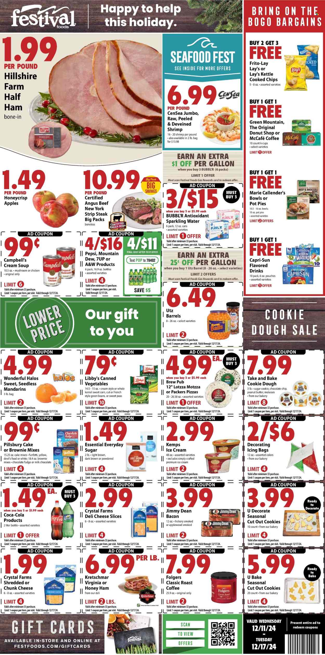 Festival Foods ad - 12/11/2024 - 12/17/2024. Page 1