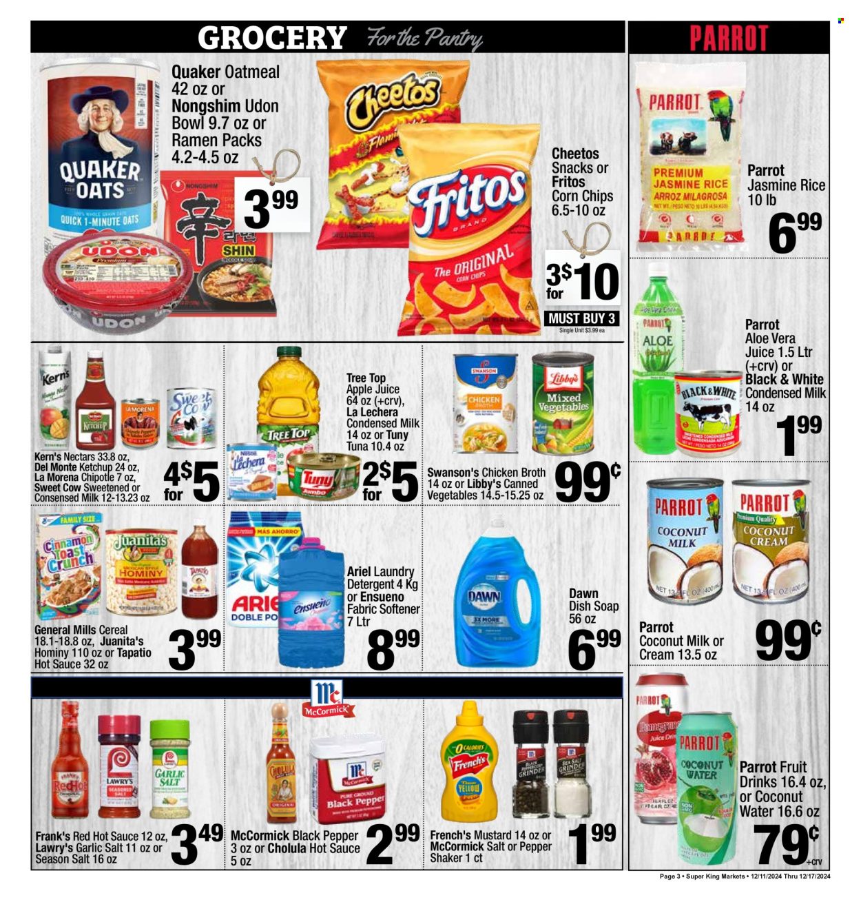 Super King Markets ad - 12/11/2024 - 12/17/2024. Page 3