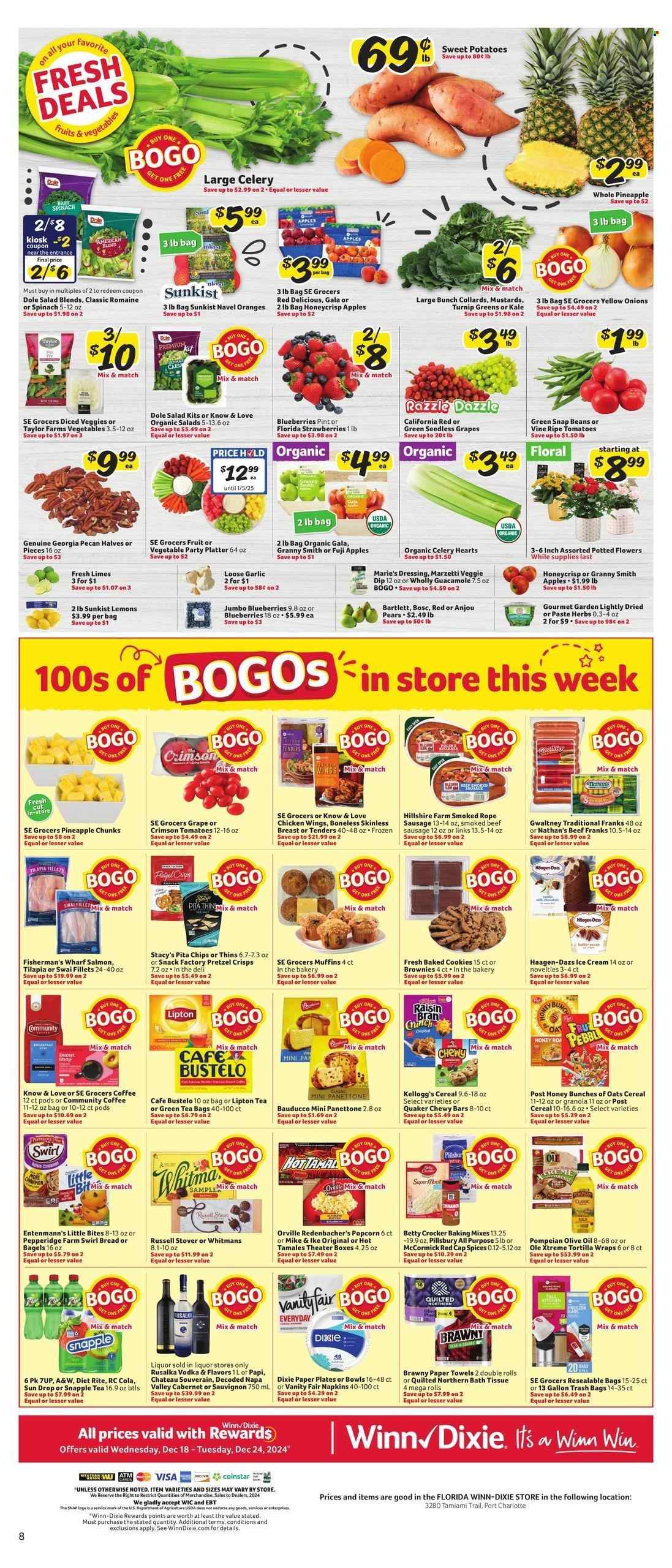 Winn Dixie ad - 12/18/2024 - 12/24/2024. Page 9