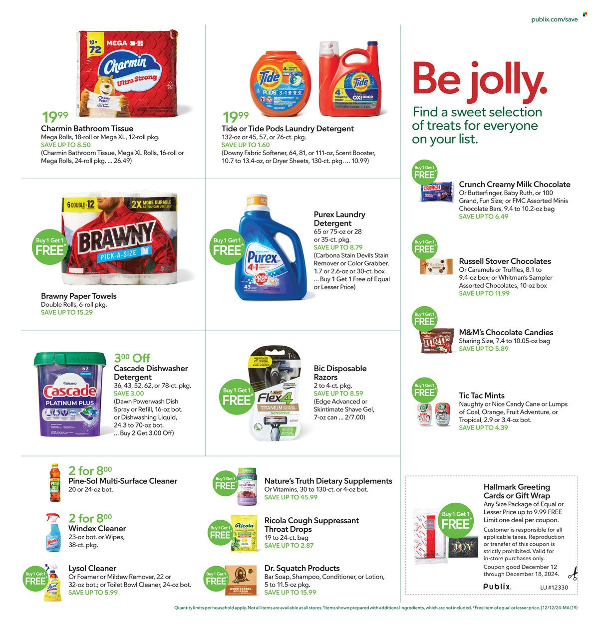 Publix ad - 12/12/2024 - 12/18/2024. Page 19