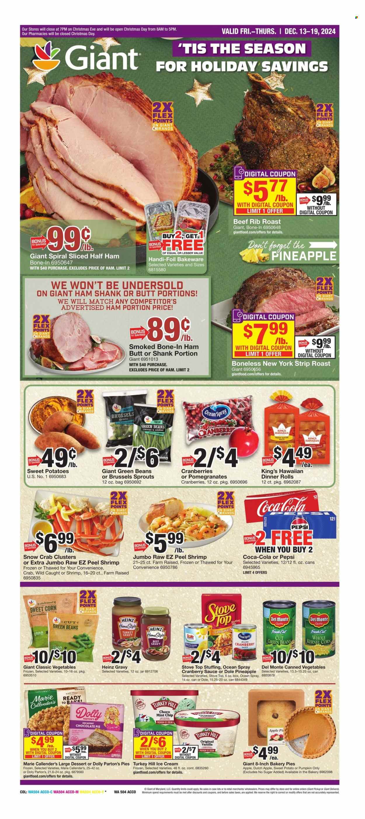 Giant Food ad - 12/13/2024 - 12/19/2024. Page 1