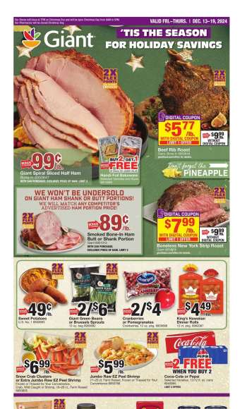 Giant Food Flyer - 12/13/2024 - 12/19/2024.