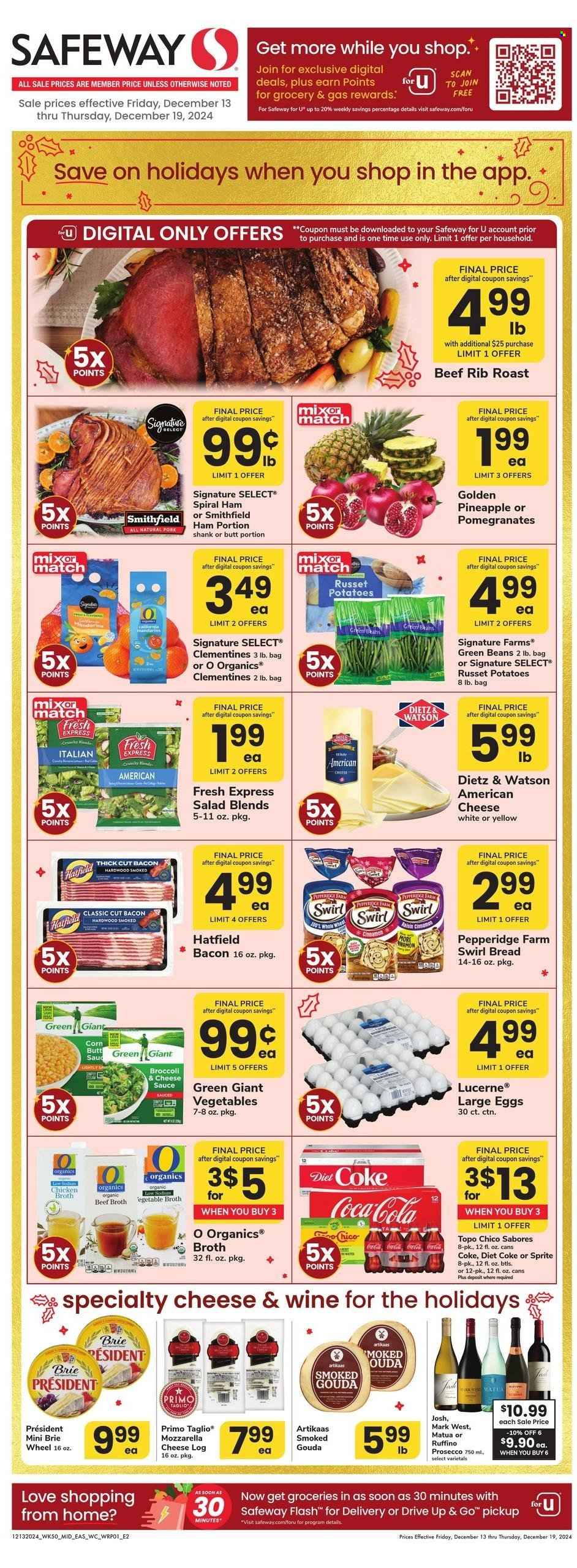 Safeway ad - 12/13/2024 - 12/19/2024. Page 1