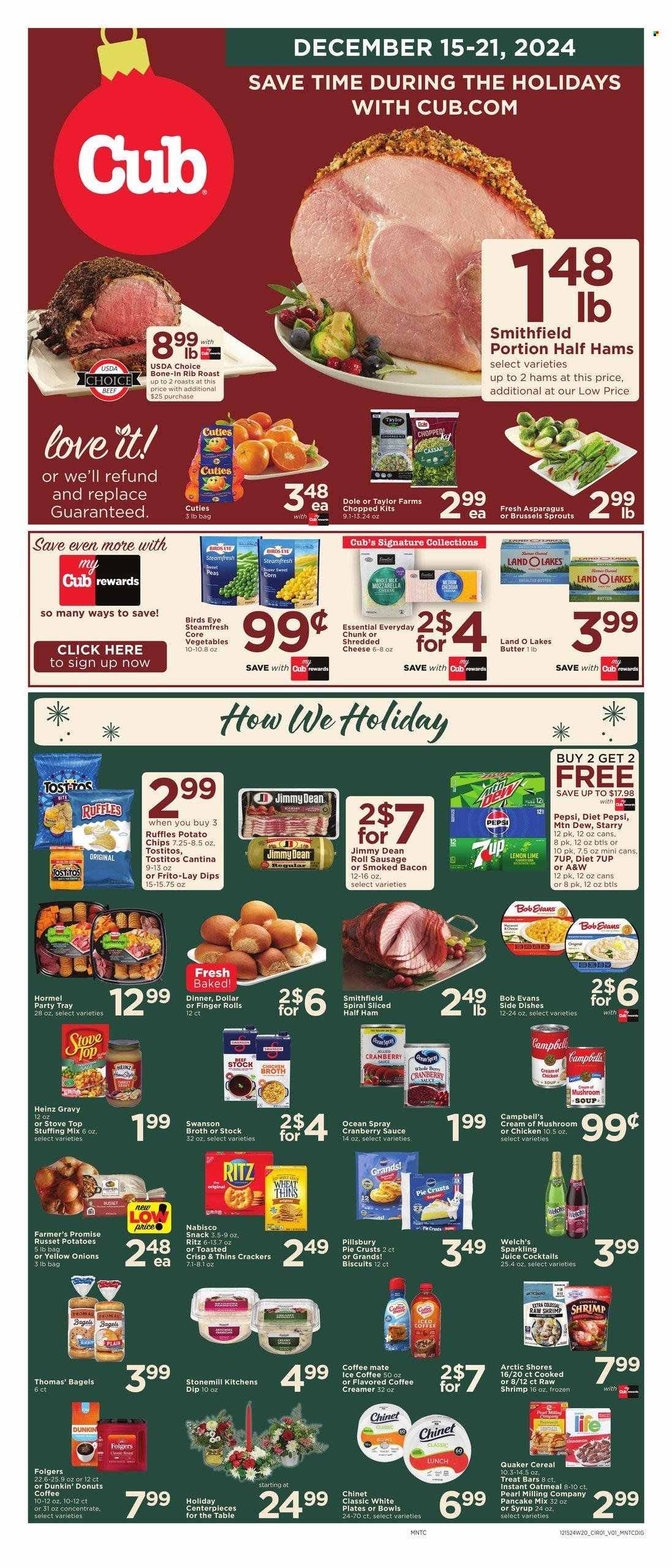 Cub Foods ad - 12/15/2024 - 12/21/2024. Page 1