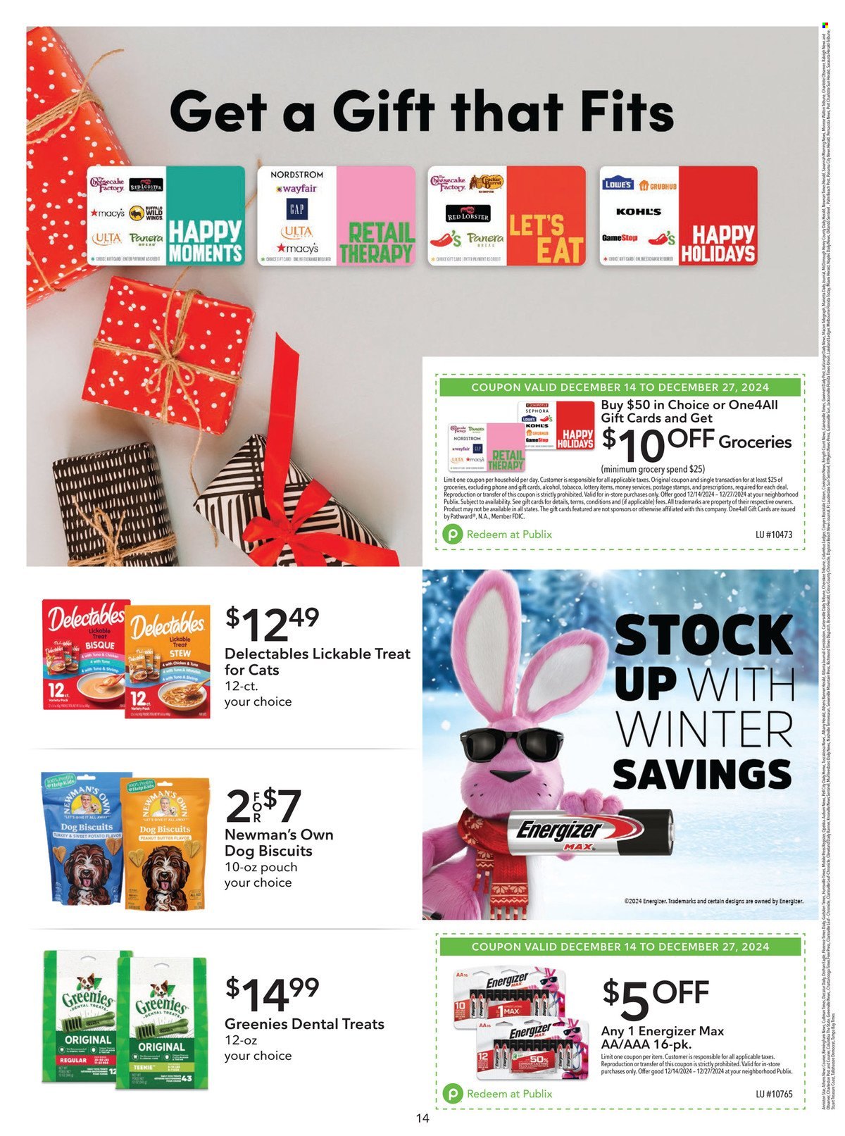 Publix ad - 12/14/2024 - 12/27/2024. Page 14