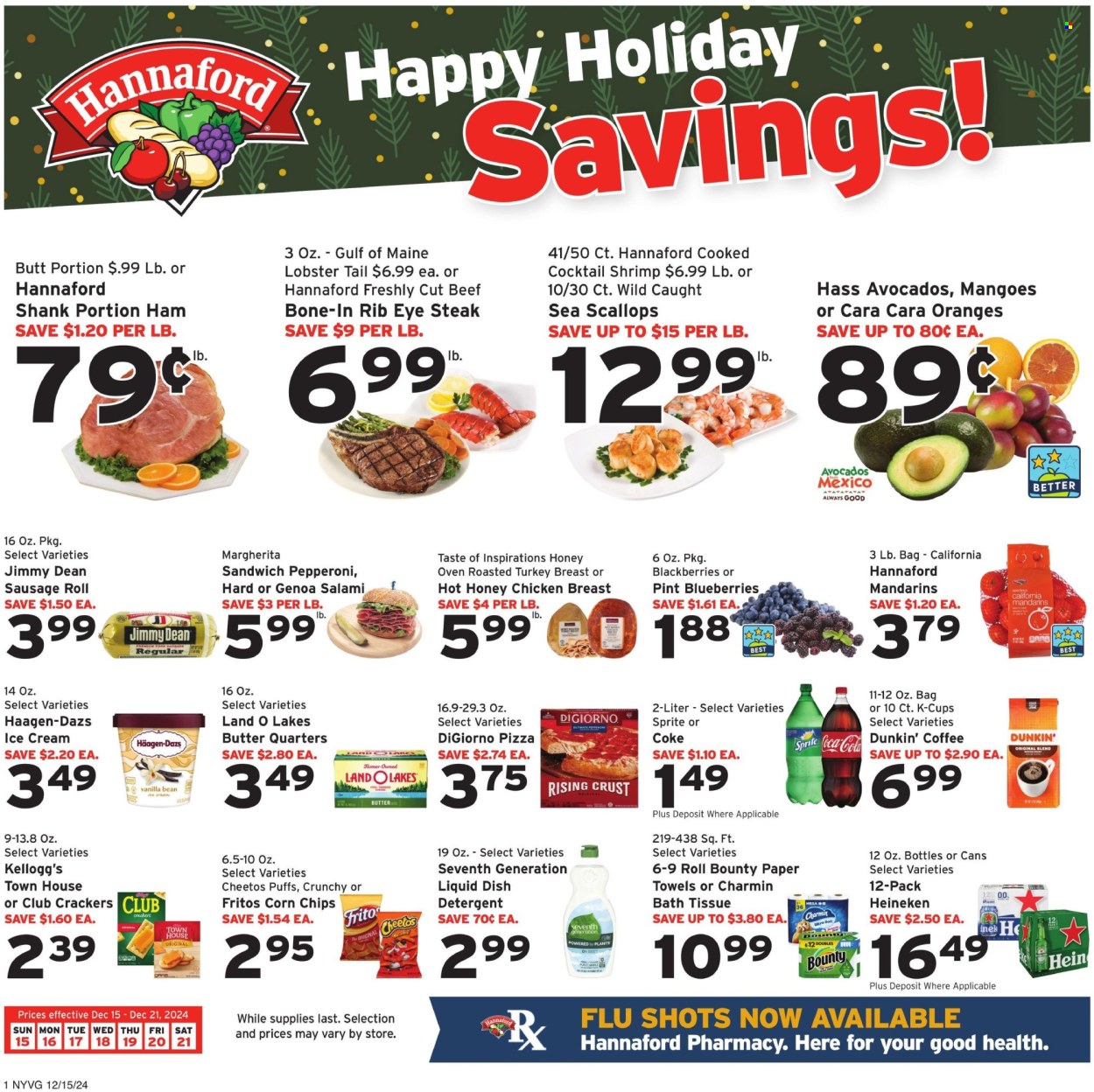 Hannaford ad - 12/15/2024 - 12/21/2024. Page 1