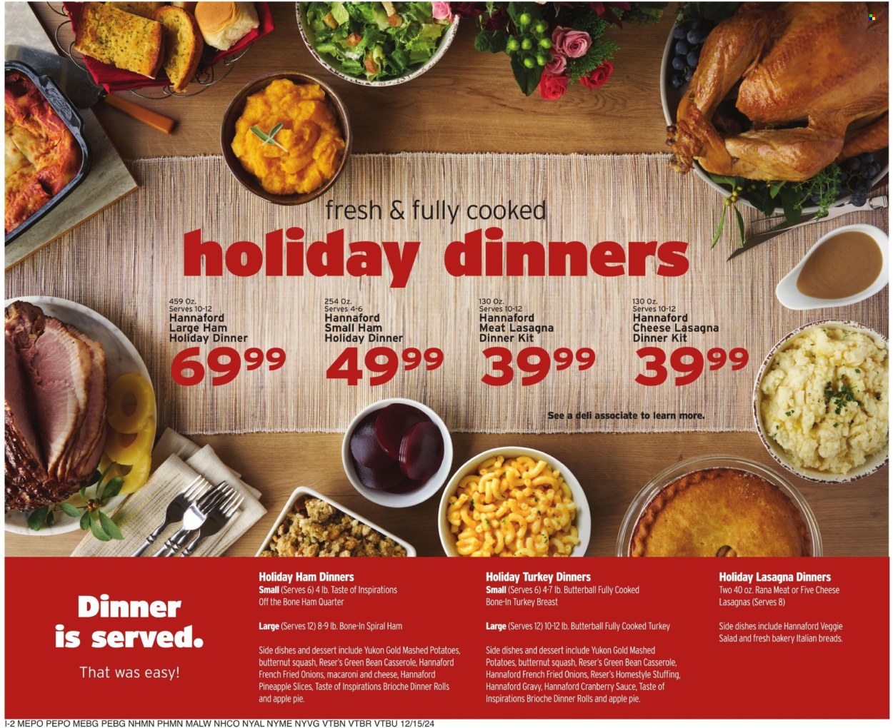 Hannaford ad - 12/15/2024 - 12/21/2024. Page 15