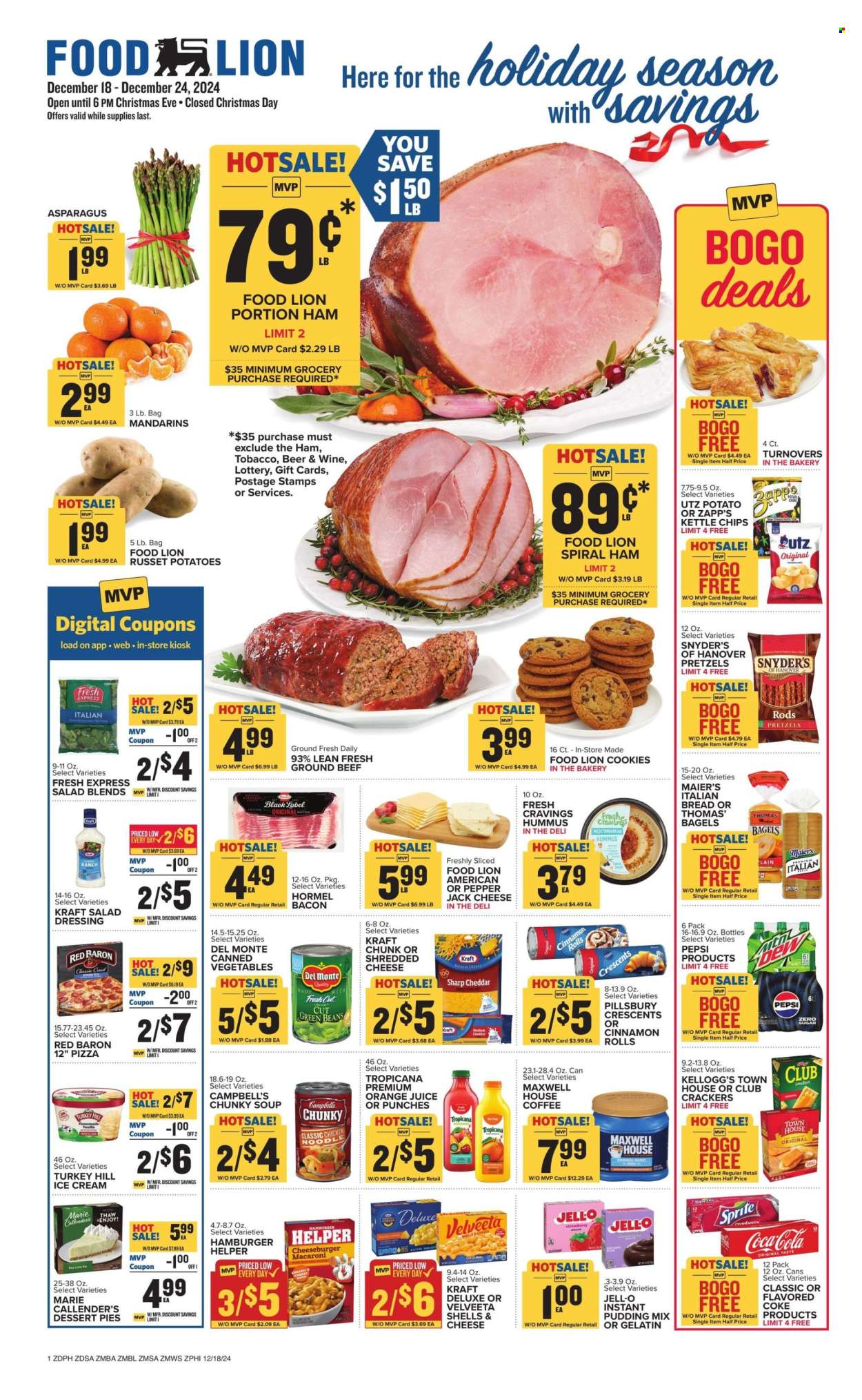 Food Lion ad - 12/18/2024 - 12/24/2024. Page 1