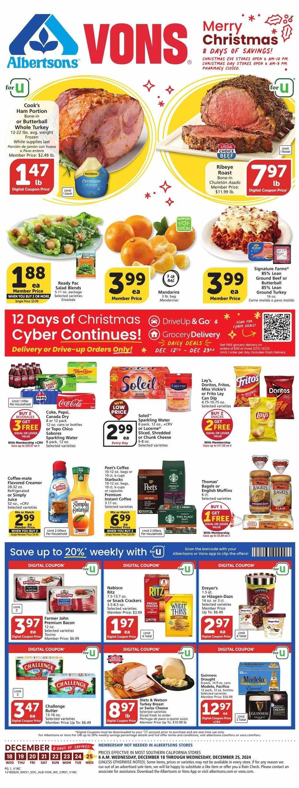 Albertsons ad - 12/18/2024 - 12/25/2024. Page 1