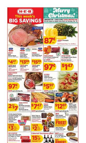 H-E-B Flyer - 12/18/2024 - 12/24/2024.
