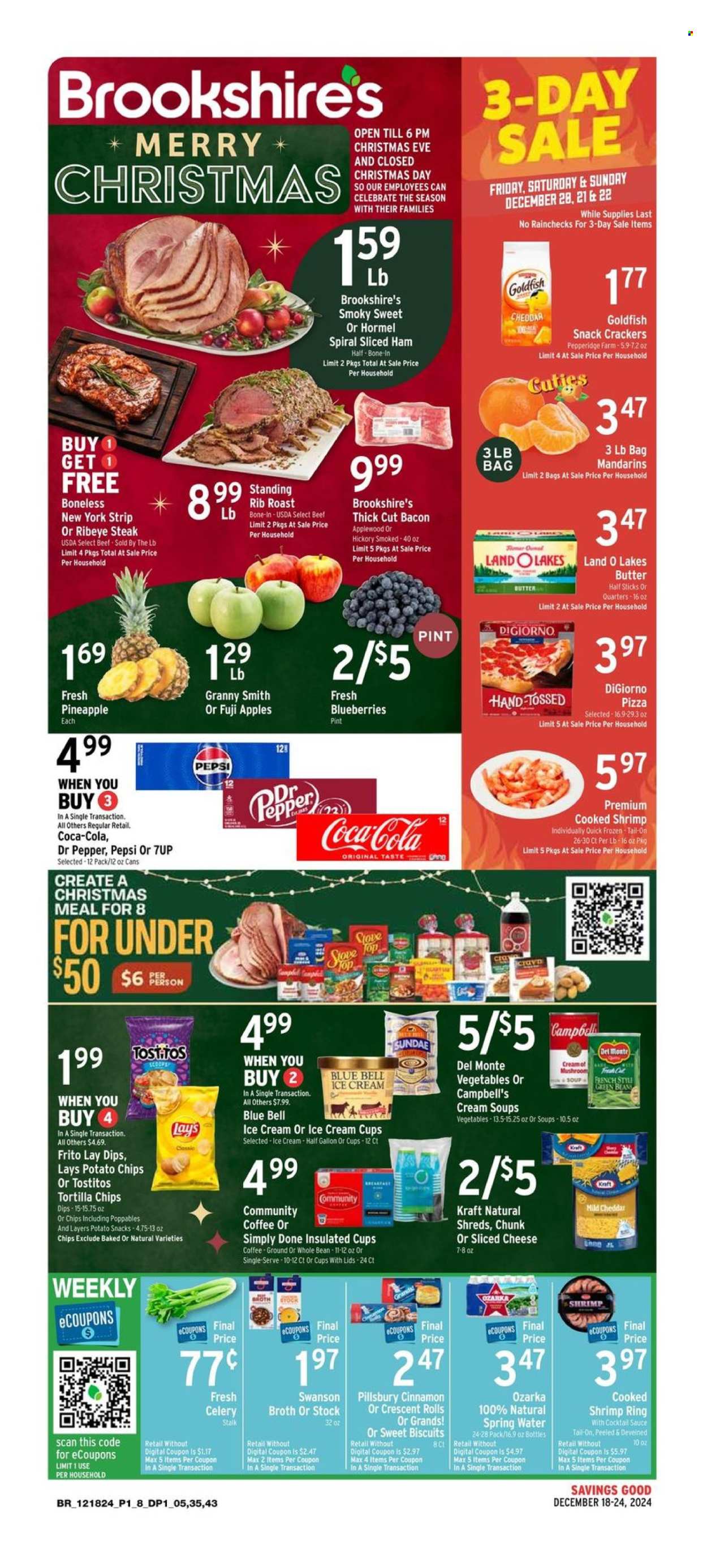 Brookshires ad - 12/18/2024 - 12/24/2024. Page 1