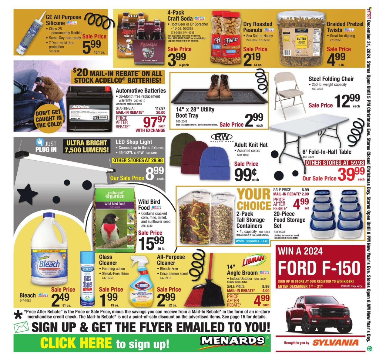 Menards ad - 12/19/2024 - 12/31/2024. Page 23