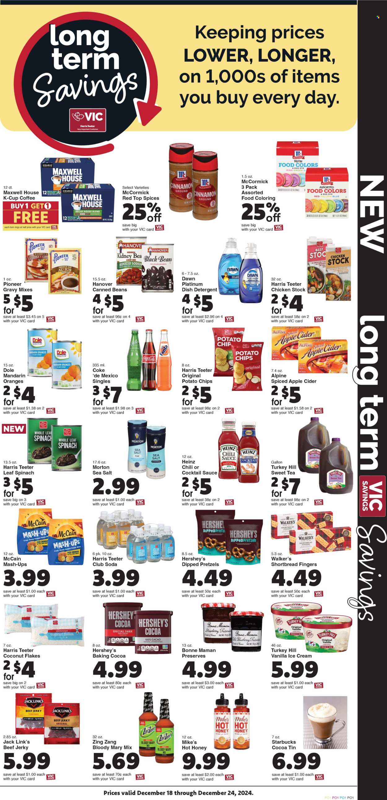 Harris Teeter ad - 12/18/2024 - 12/24/2024. Page 10