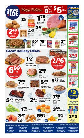 Save a Lot Flyer - 12/18/2024 - 12/24/2024.