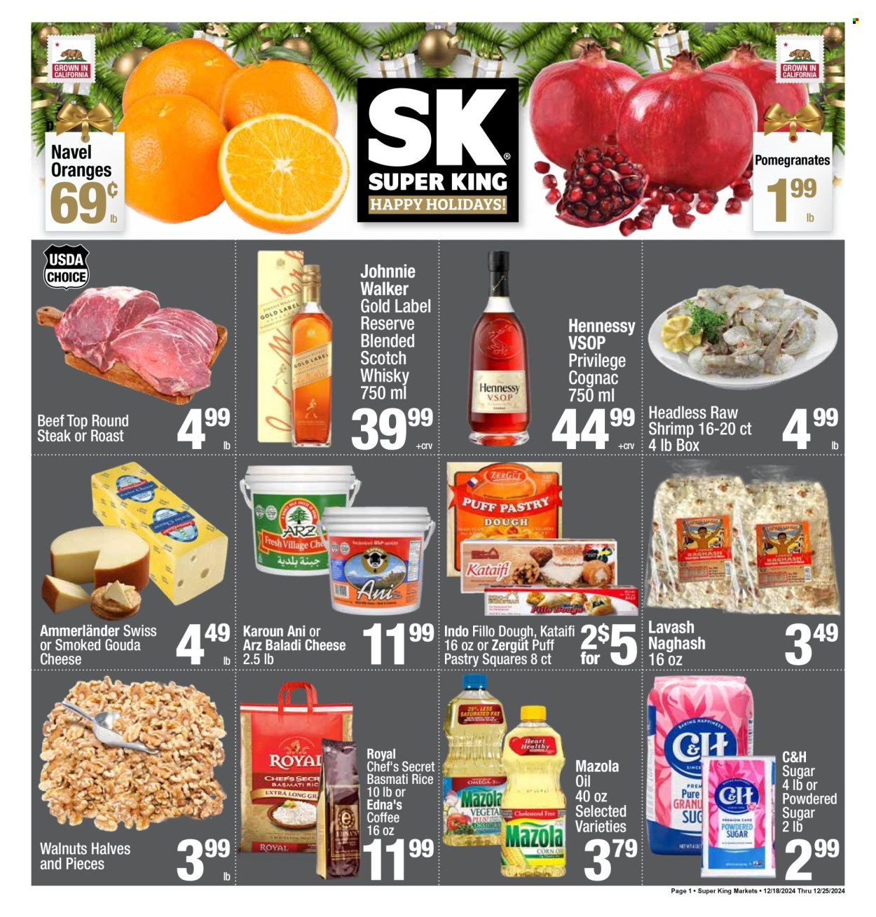 Super King Markets ad - 12/18/2024 - 12/25/2024. Page 1