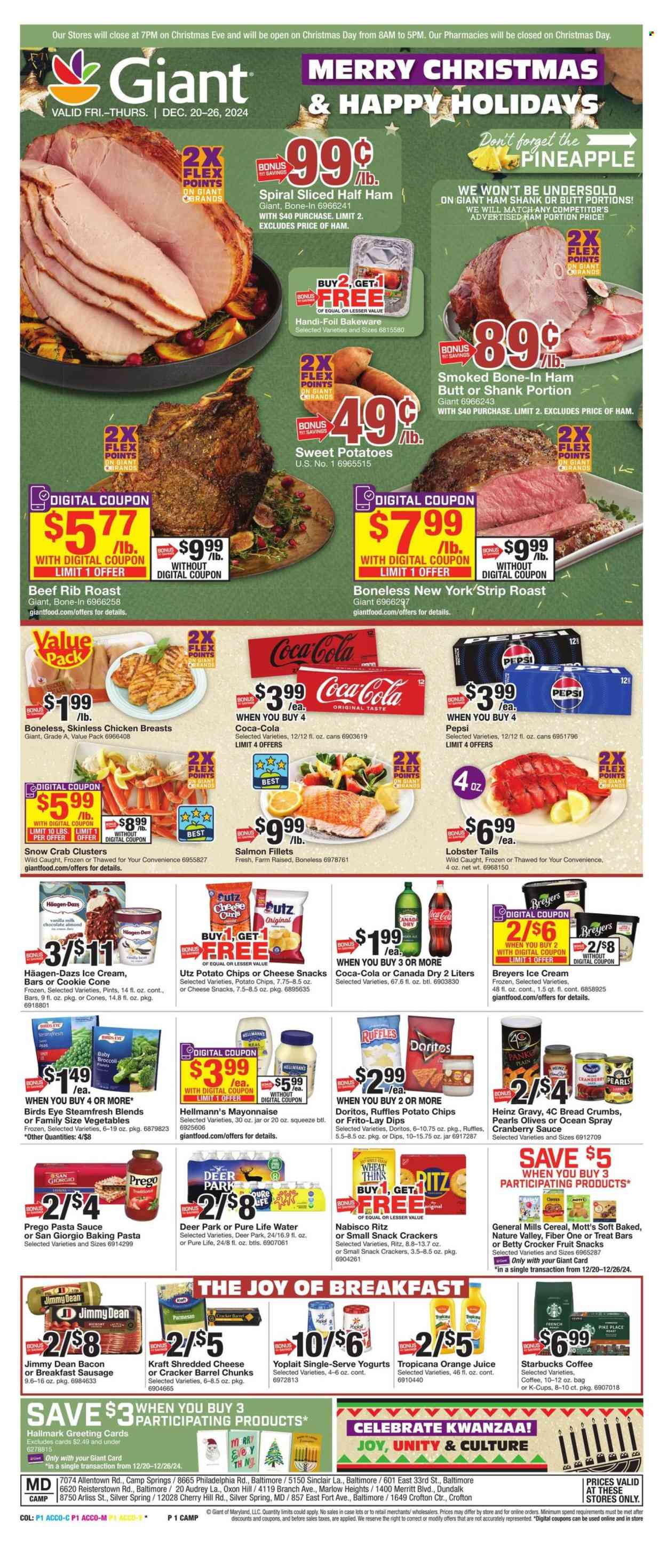 Giant Food ad - 12/20/2024 - 12/26/2024. Page 1