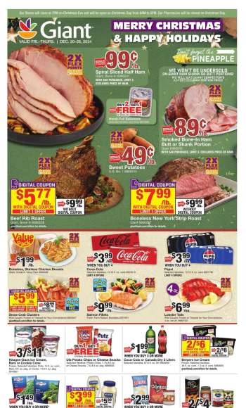 Giant Food Flyer - 12/20/2024 - 12/26/2024.