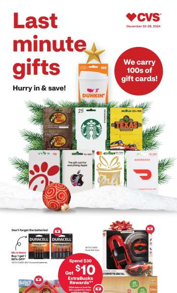 CVS Pharmacy Flyer - 12/22/2024 - 12/28/2024.